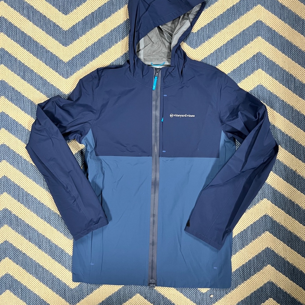 Vineyard Vines Navy Blue Hooded Jacket